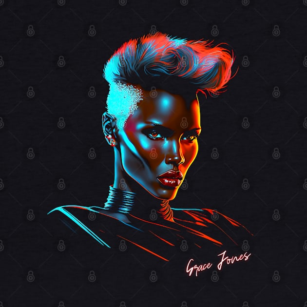 Grace Jones  / 80s Style Aesthetic Design by DankFutura